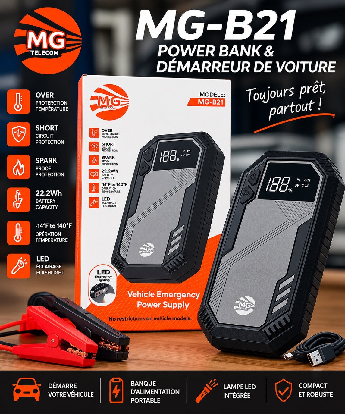 MG-B21 startversterker, MG