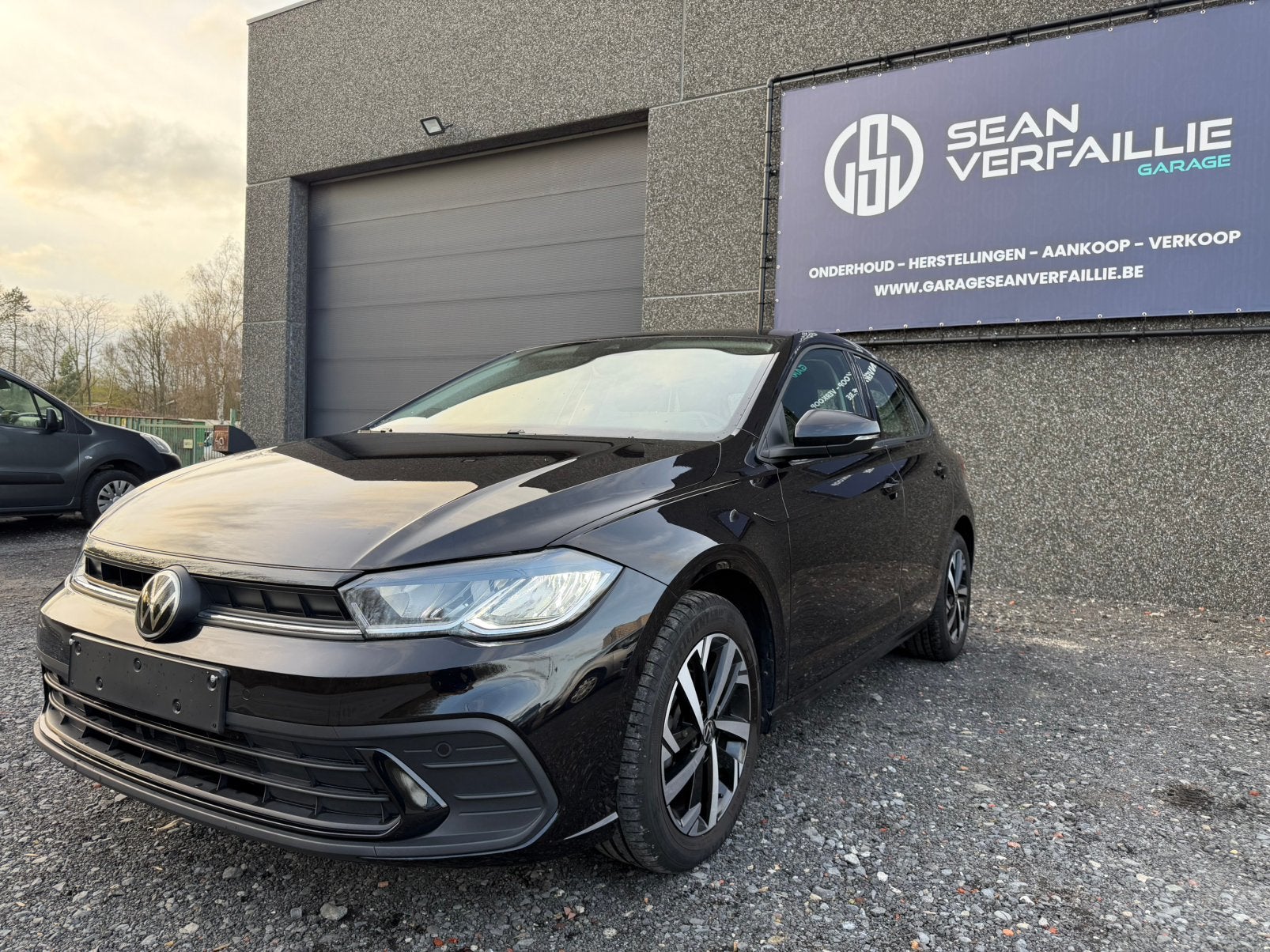 VW Polo 1.0 TSI Life DSG, Auto's, Stof, Zwart, Bedrijf, 5 deurs
