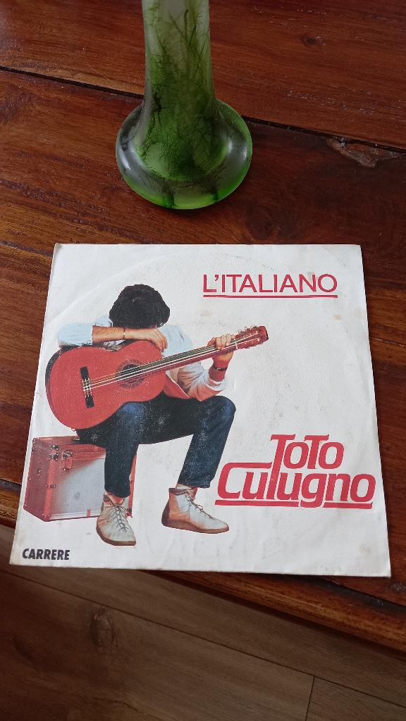vinyl (45T) toto cutugno "l'italiano", Ophalen, 1970 - 1979, Gebruikt