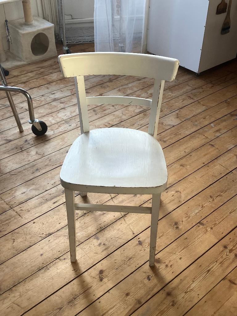 chaise blanche bois, Ophalen, Gebruikt, Wit, Eén
