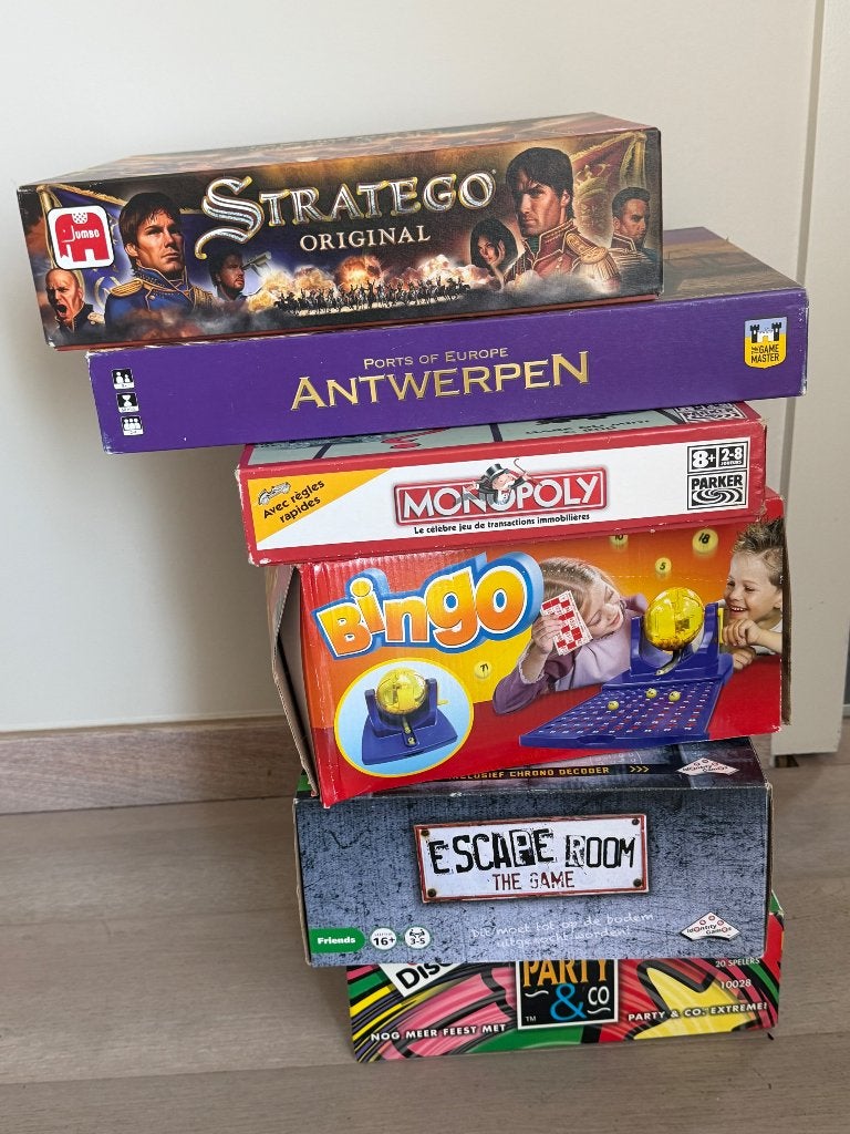Stratego, Monopoly, Escape Room, Party & Co, Bingo, Hobby en Vrije tijd, Ophalen, Gebruikt