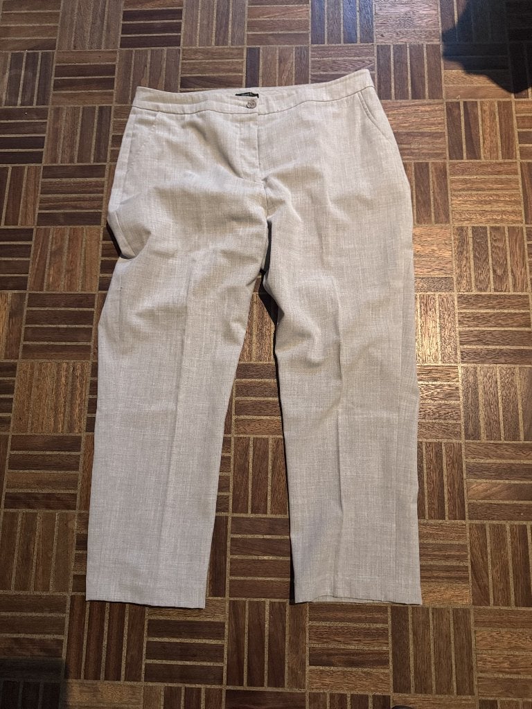 Pantalon effet lin blanc Happy D by Damart pour femme, Vêtements | Femmes, Culottes & Pantalons, Porté, Taille 42/44 (L), Beige