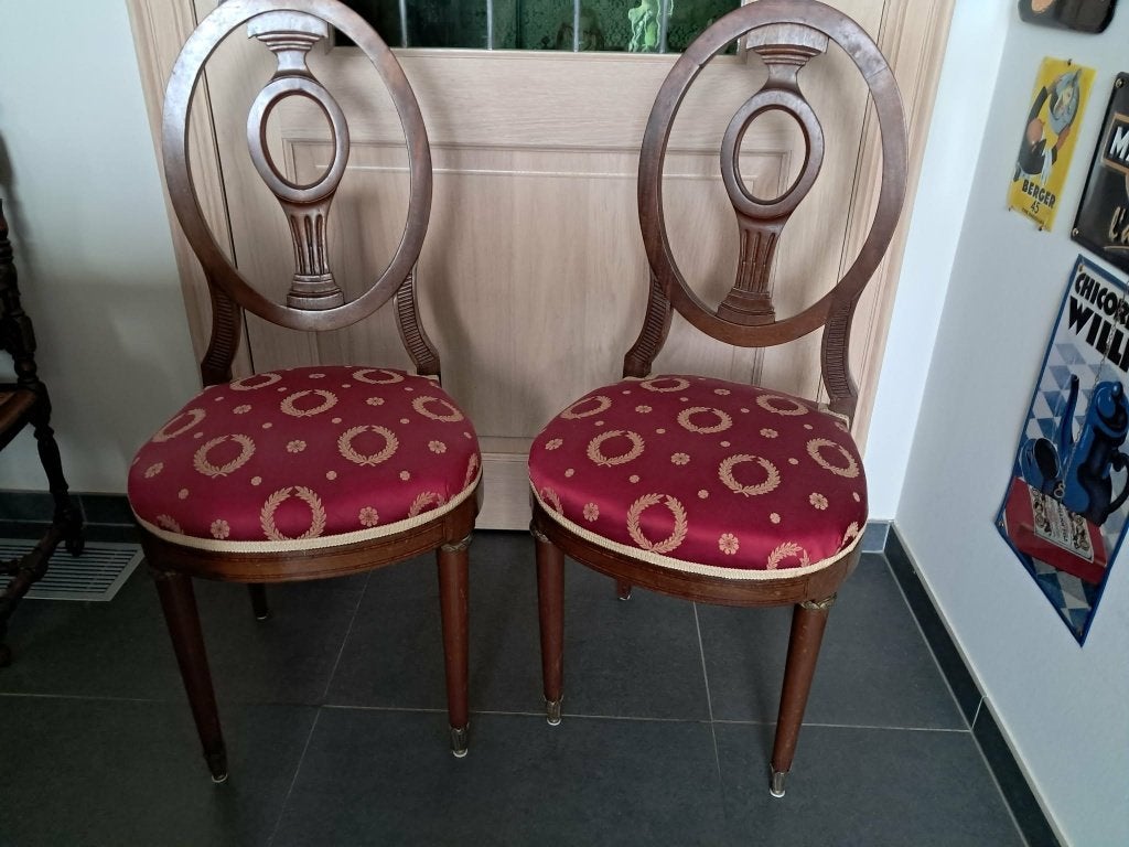 koppel oude stoelen, Antiek en Kunst, Ophalen