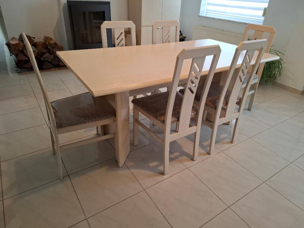 Salle à manger, Maison & Meubles, Salles à manger complètes, Utilisé, 4 à 6 chaises, Enlèvement