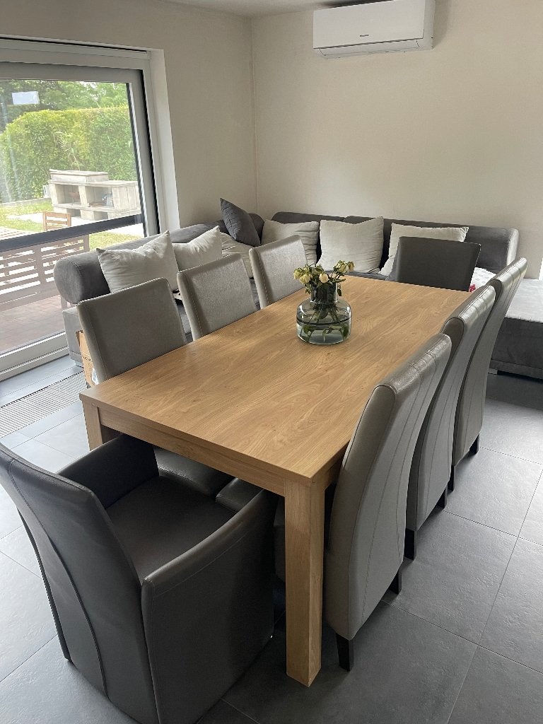 Eettafel met stoelen, Ophalen, Zo goed als nieuw, Rechthoekig