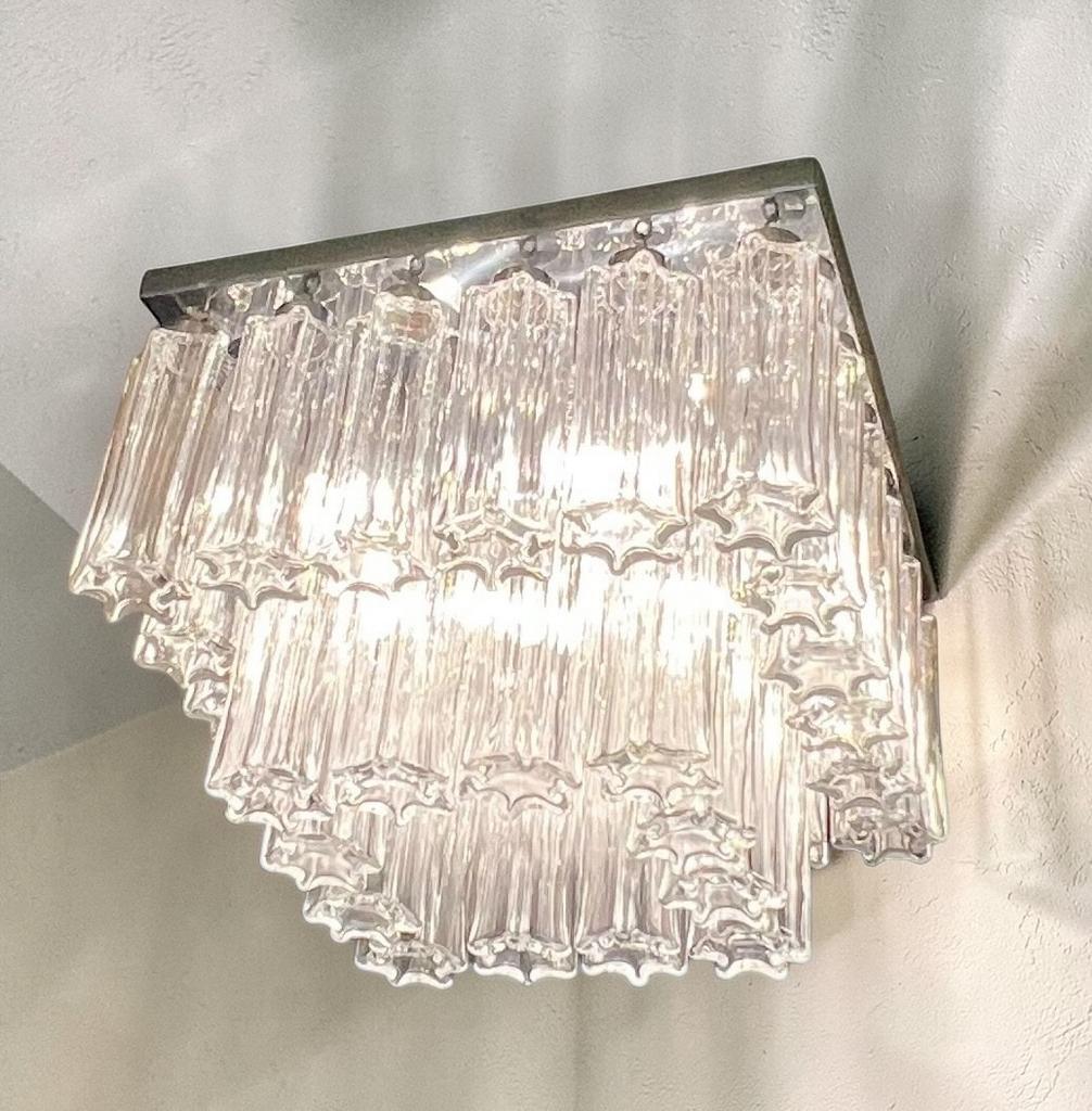 Lampe de Murano Glashütte Limburg au design vintage, Enlèvement, Comme neuf, Verre, Design glashutte vintage regency glashutte murano