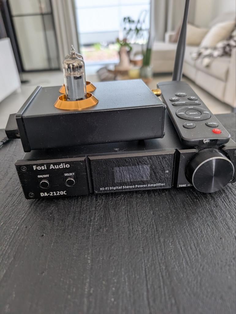 Fosi audio voorversterker + versterker/bluetooth hifi, Audio, Tv en Foto, Versterkers en Ontvangers, Ophalen