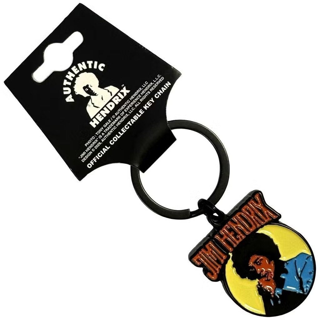 Jimi Hendrix - Vintage Circle Sleutelhanger off. merchandise, Verzamelen, Ophalen of Verzenden, Nieuw
