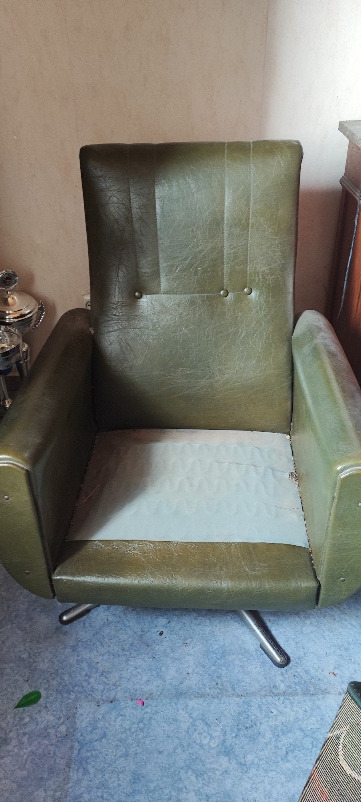 Fauteuil pivotant en cuir, Enlèvement, Cuir