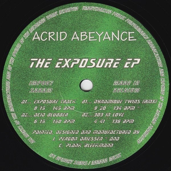 Acrid Abeyance - The Exposure EP, Ophalen of Verzenden, Zo goed als nieuw, Techno, EP