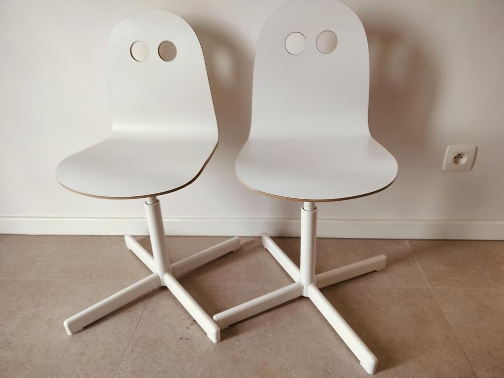 Chaise de bureau pour enfant Ikea Valfred/Sibben blanche, Enlèvement