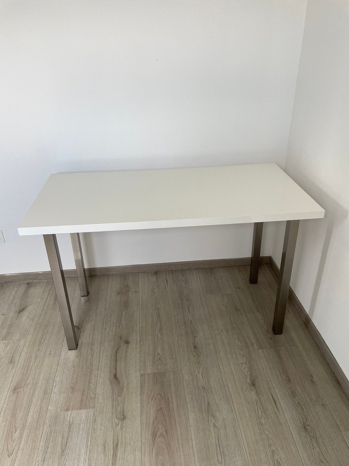 Witte bureautafel, Ophalen, Zo goed als nieuw, Wit