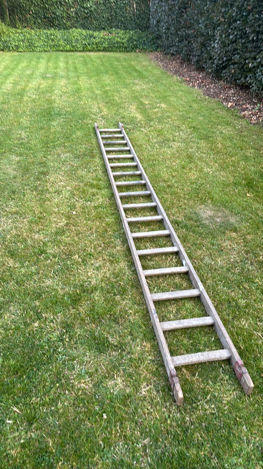Houten ladders, Doe-het-zelf en Bouw, Ladders en Trappen, Ophalen, Gebruikt, Ladder, 4 meter of meer