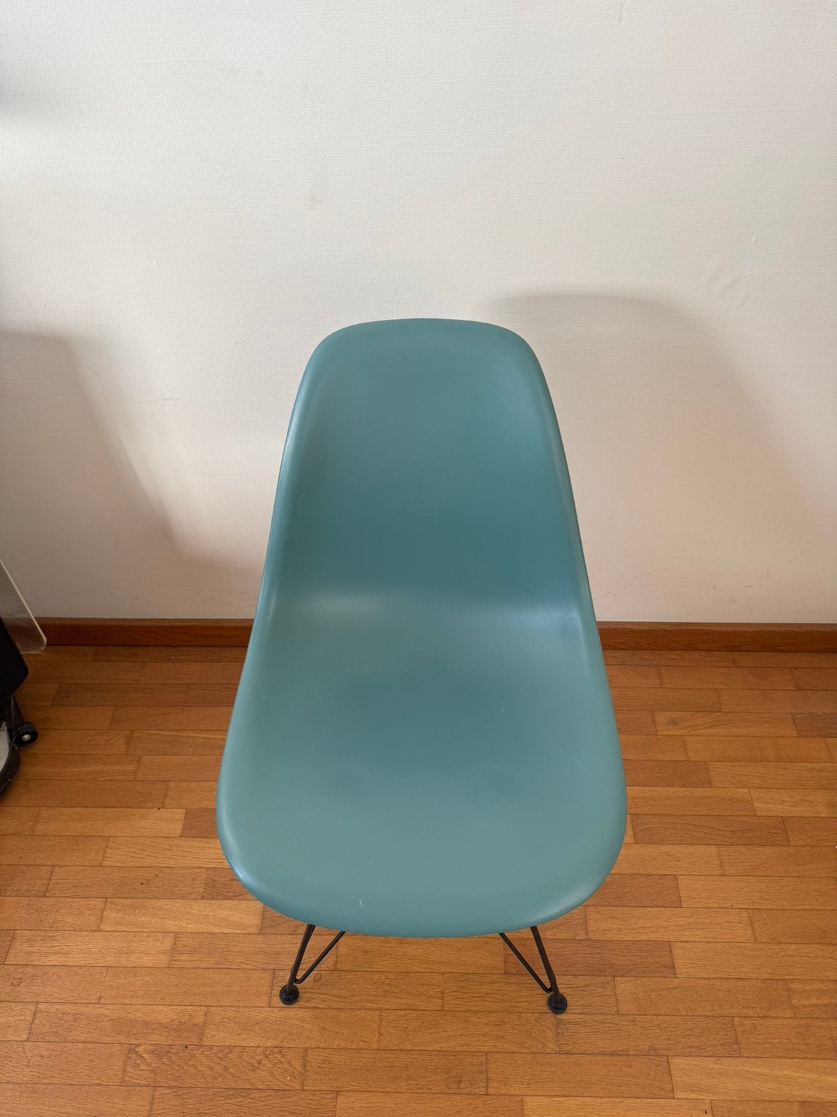 9 originele Vitra Eames DSR stoelen – set van 9 – blauwgroen, Enlèvement, Comme neuf, Noir
