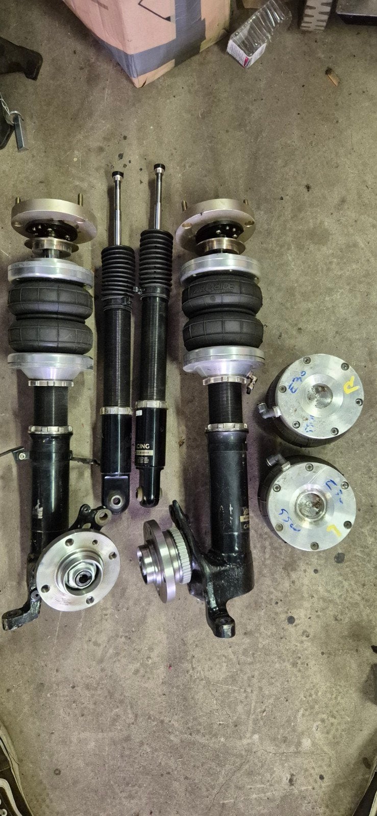 Bc racing coilovers met luchtbalgen BMW e30, Ophalen, BMW