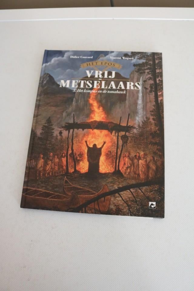 Vrij Metselaars 5 : Het kompas en de tomahawk - hc - 1e druk, Eén stripboek, Ophalen of Verzenden, Nieuw