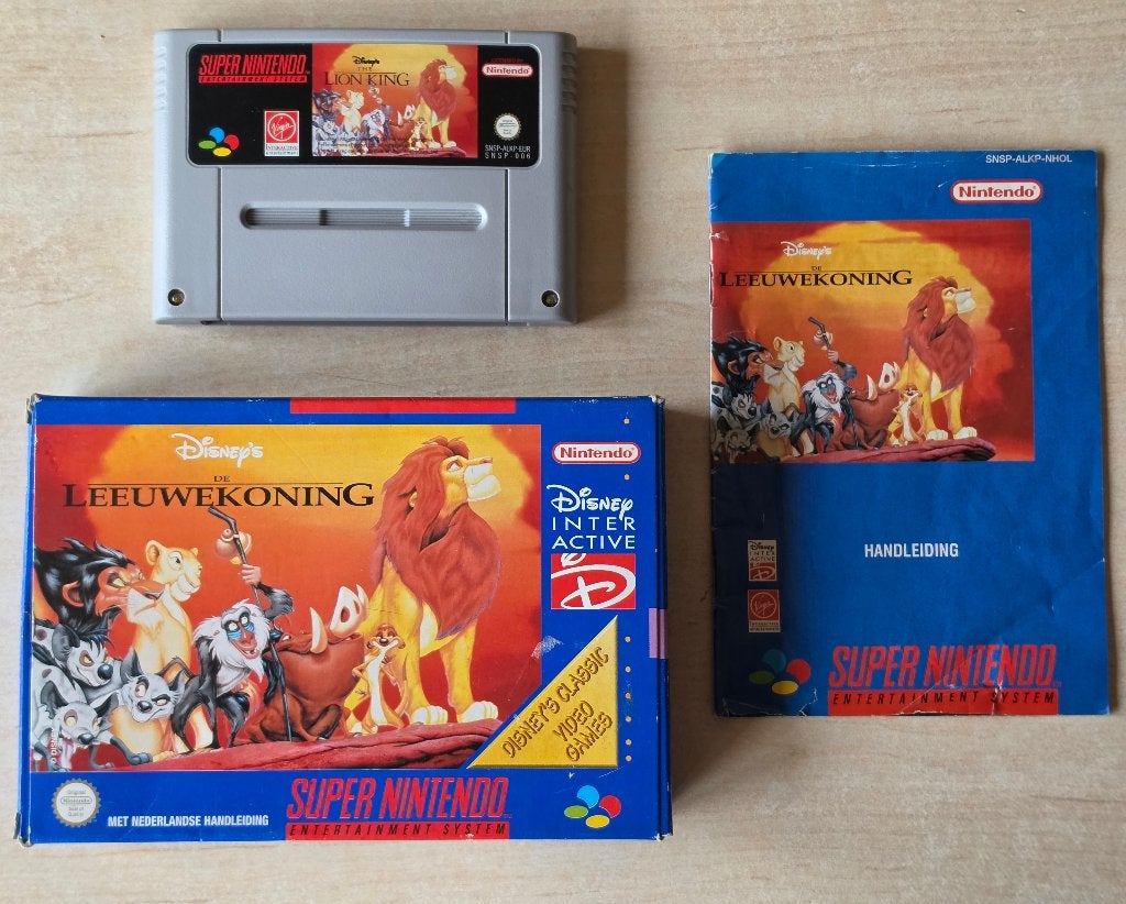 SNES De Leeuwenkoning ( Super Nintendo The Lion King ) PAL, Enlèvement ou Envoi, 1 joueur, Aventure et Action, Utilisé