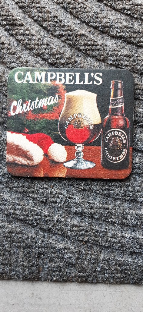 BIERmerk - Campbell's Christmas , bierviltje '80 - '90, Verzamelen, Ophalen of Verzenden, Nieuw, Viltje(s)
