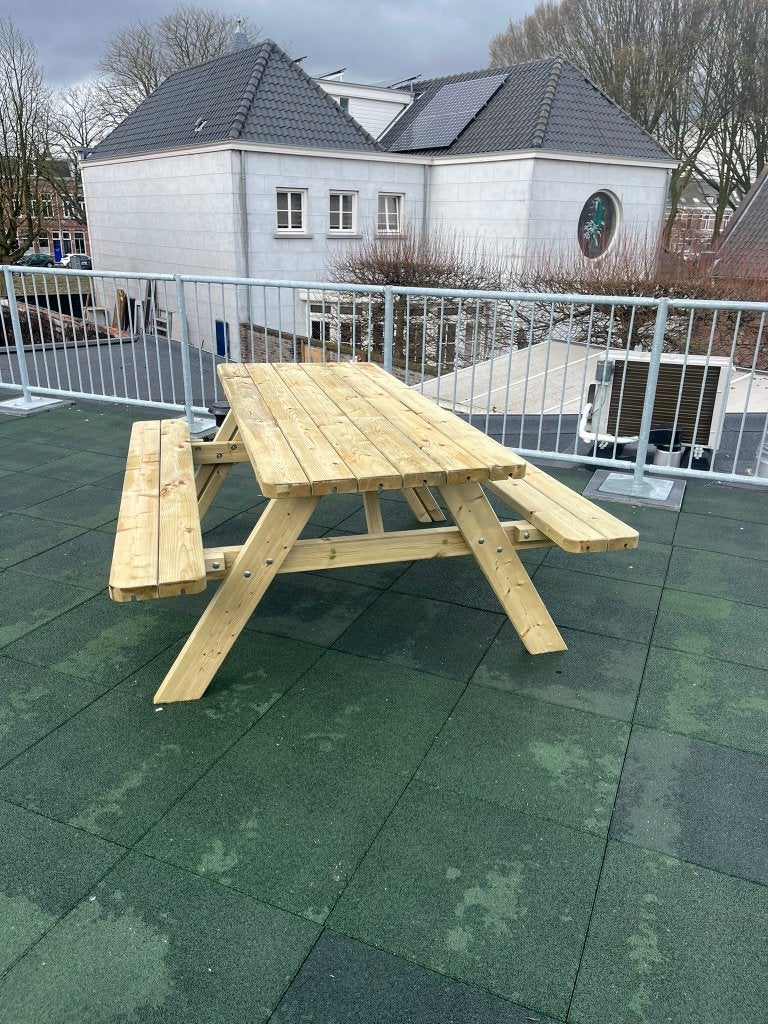 prachtige sterke picknicktafels, Jardin & Terrasse, Tables de pique-nique, Neuf, Enlèvement ou Envoi, Rectangulaire, Bois