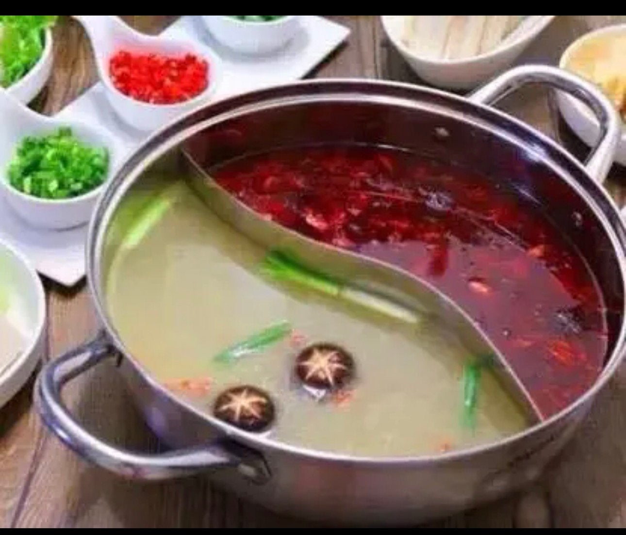 Casserole pour fondue chinoise double compartiments, Enlèvement, Neuf, Inox, Casserole