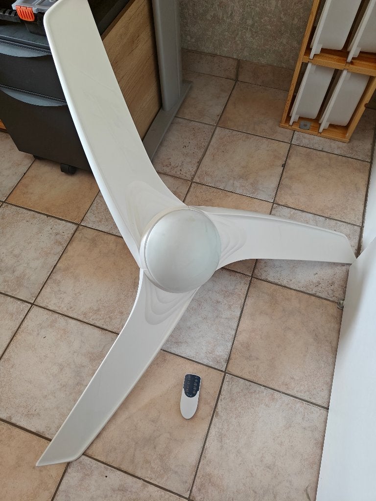 Plafond ventilator, Ophalen, Ventilator met afstandsbediening, Zo goed als nieuw, Plafondventilator