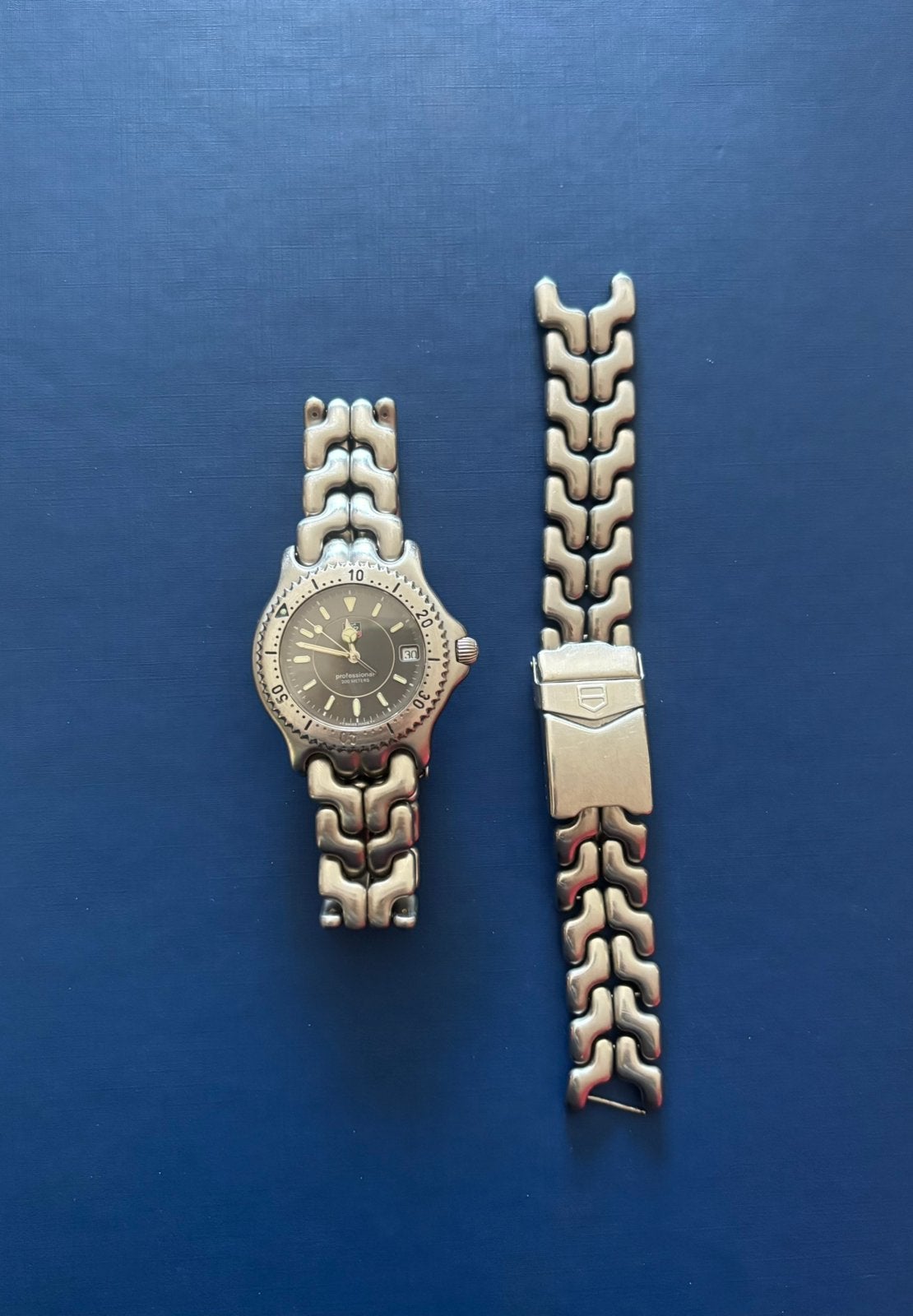 Originele TAG Heuer Professional 200M Quartz, Handtassen en Accessoires, Horloges | Heren, Ophalen, Gebruikt, TAG Heuer