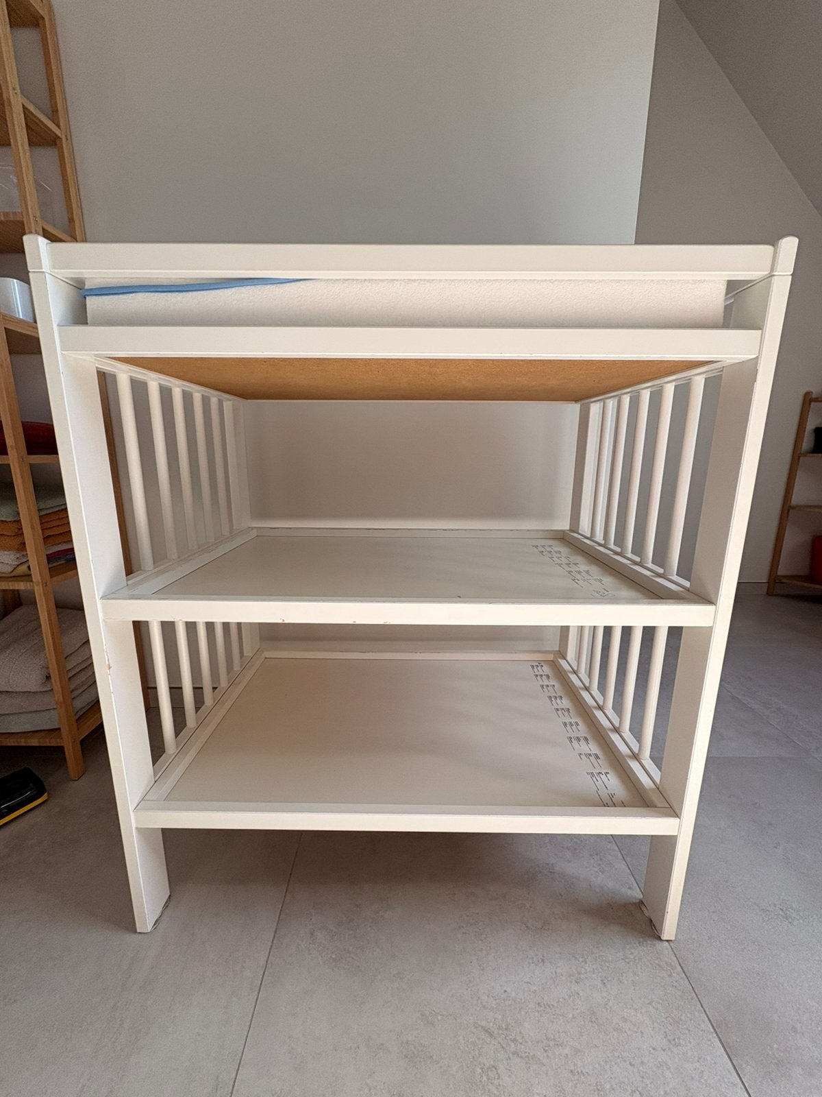 Luiertafel (+gratis 2 aankleedkussens en 3 hoezen), 90 à 105 cm, Espace pour les pieds, Enlèvement, Utilisé