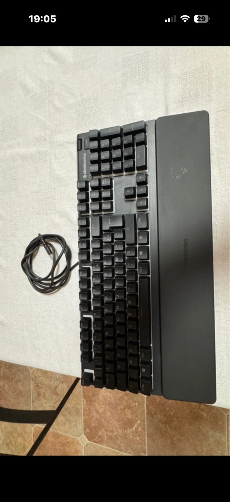 SteelSeries Apex Gaming Toetsenbord Full Size met Polssteun, Ophalen of Verzenden, Zo goed als nieuw, Gaming toetsenbord