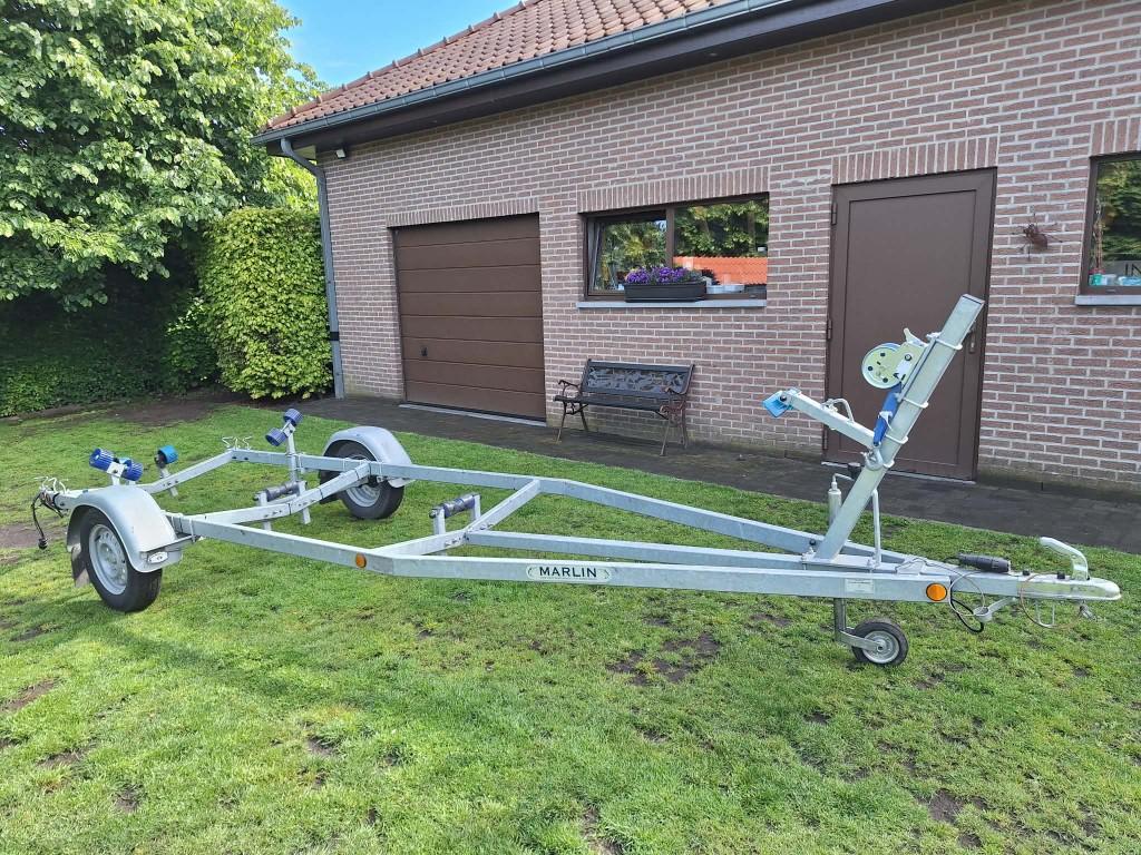 Marlin boottrailer, Watersport en Boten, Ophalen, Minder dan 1500 kg, Gebruikt, Minder dan 6 meter