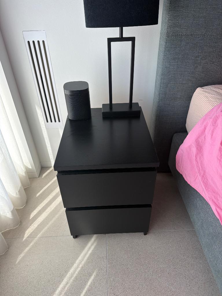 Nachtkast zwart Ikea, Enlèvement, Utilisé