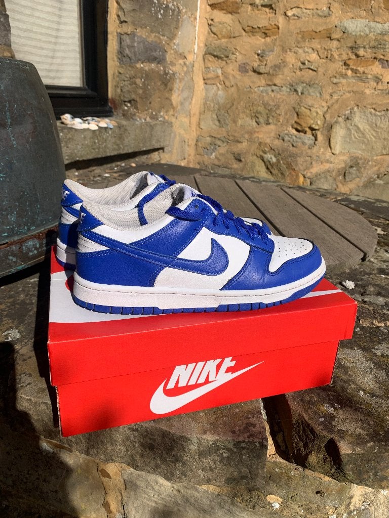 Nike Dunk low White/Hyper Royal taille 39 comme neuve, Enlèvement ou Envoi, Autres couleurs, Nike, Comme neuf