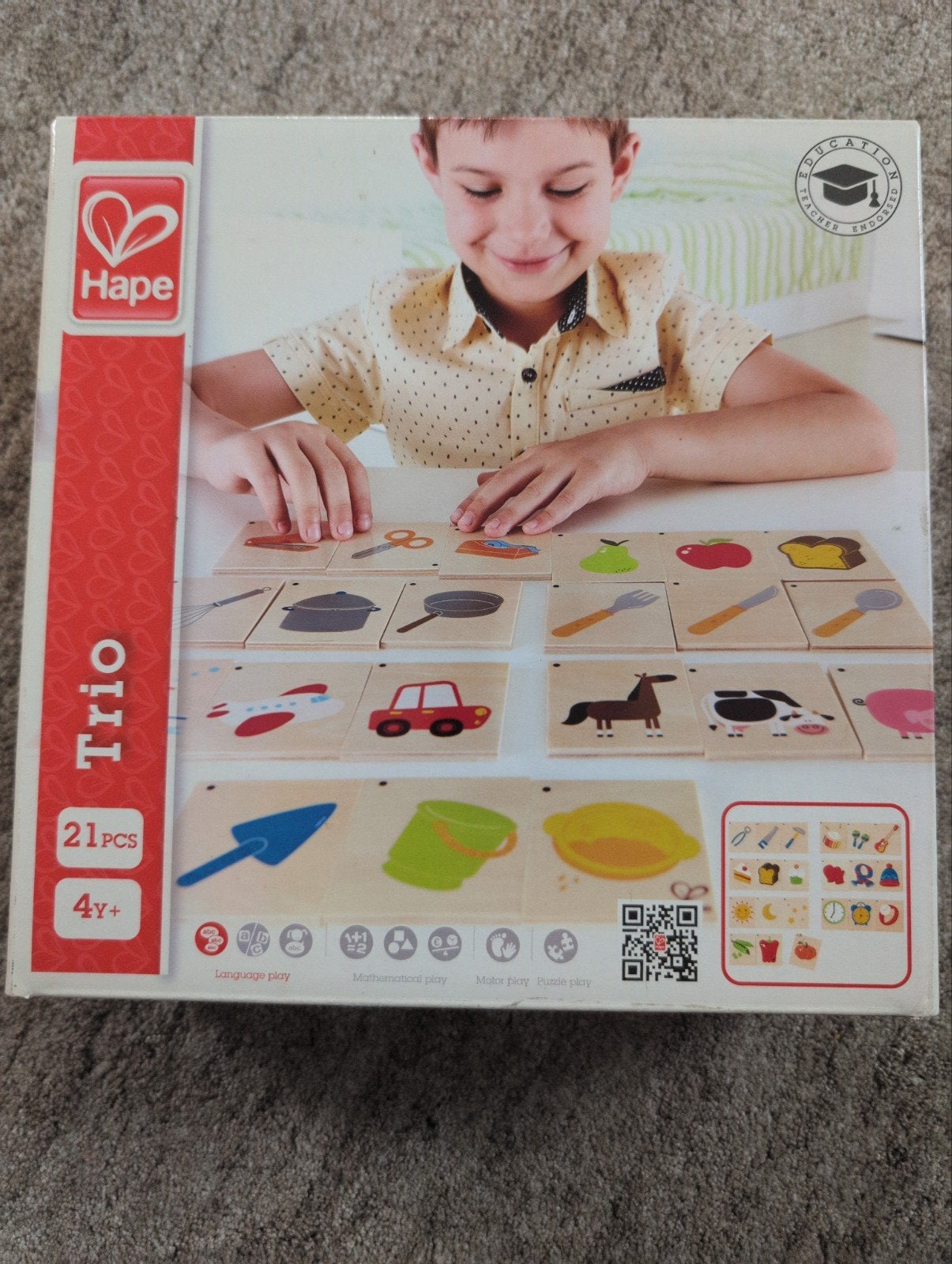 Hape Trio - educatief speelgoed, Ophalen of Verzenden