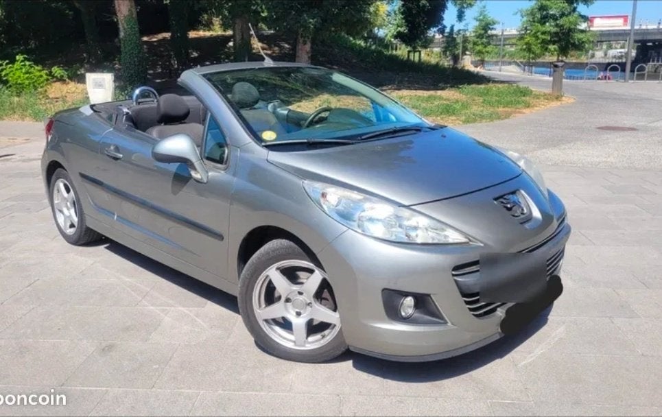 Peugeot 207cc 1,6l HDI CT OK, Achat, Cabriolet, Boîte manuelle, Noir