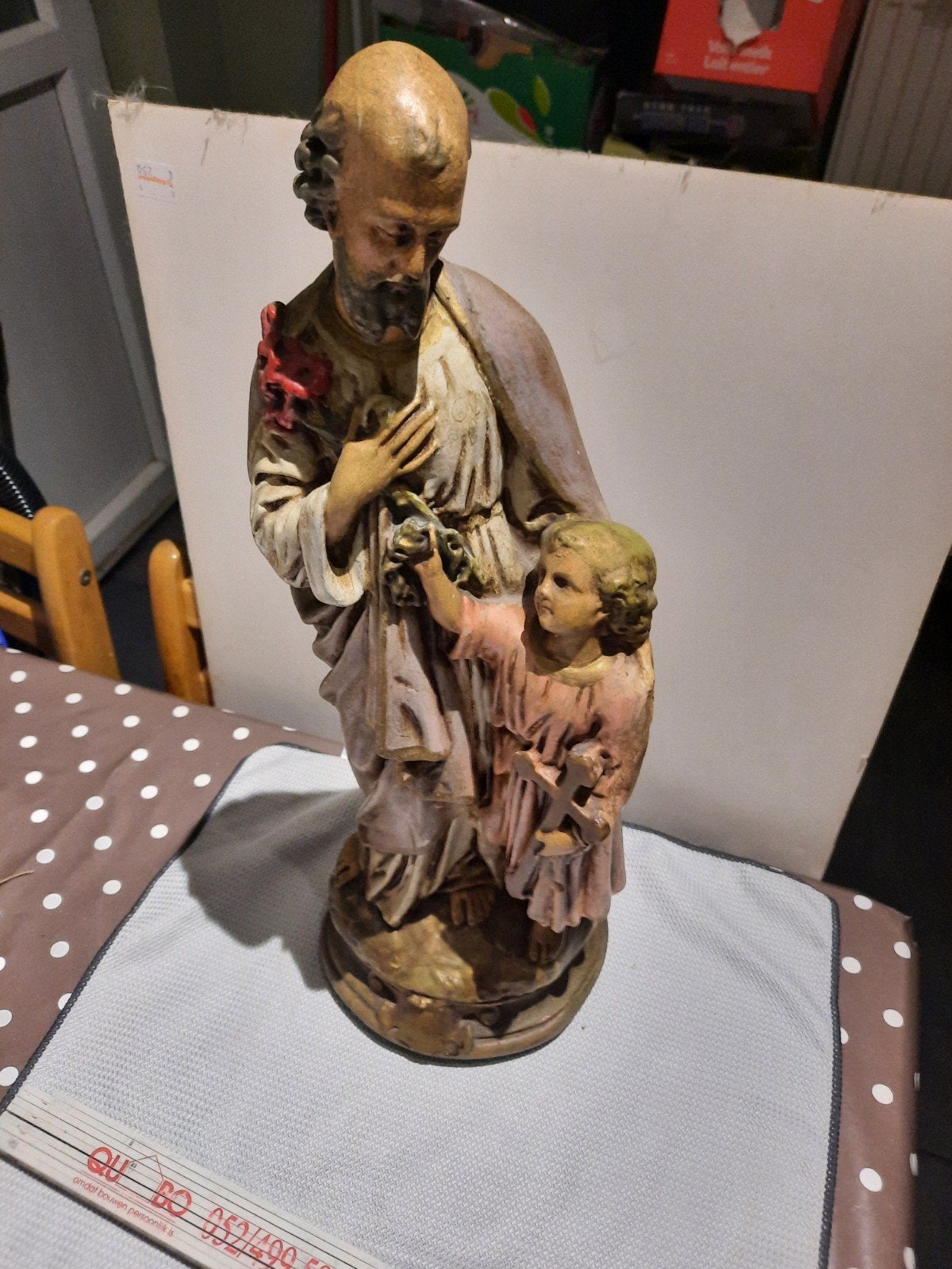 antiek jozef /kind jezus, Enlèvement ou Envoi, Statue