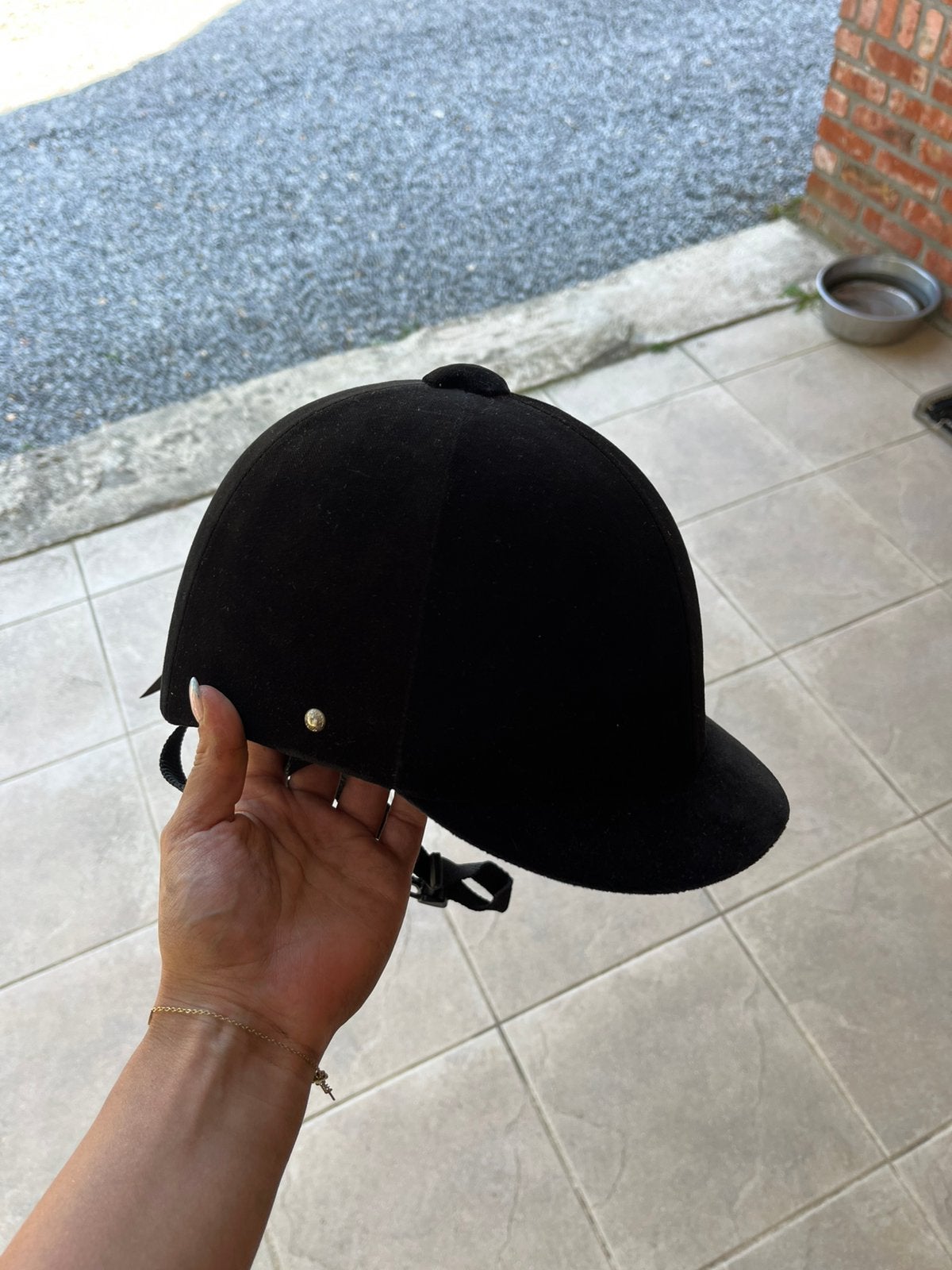 Tok/rijhelm, Dieren en Toebehoren, Paardrijkleding, Ophalen, Fouganza, Zo goed als nieuw, Rijhelm/cap