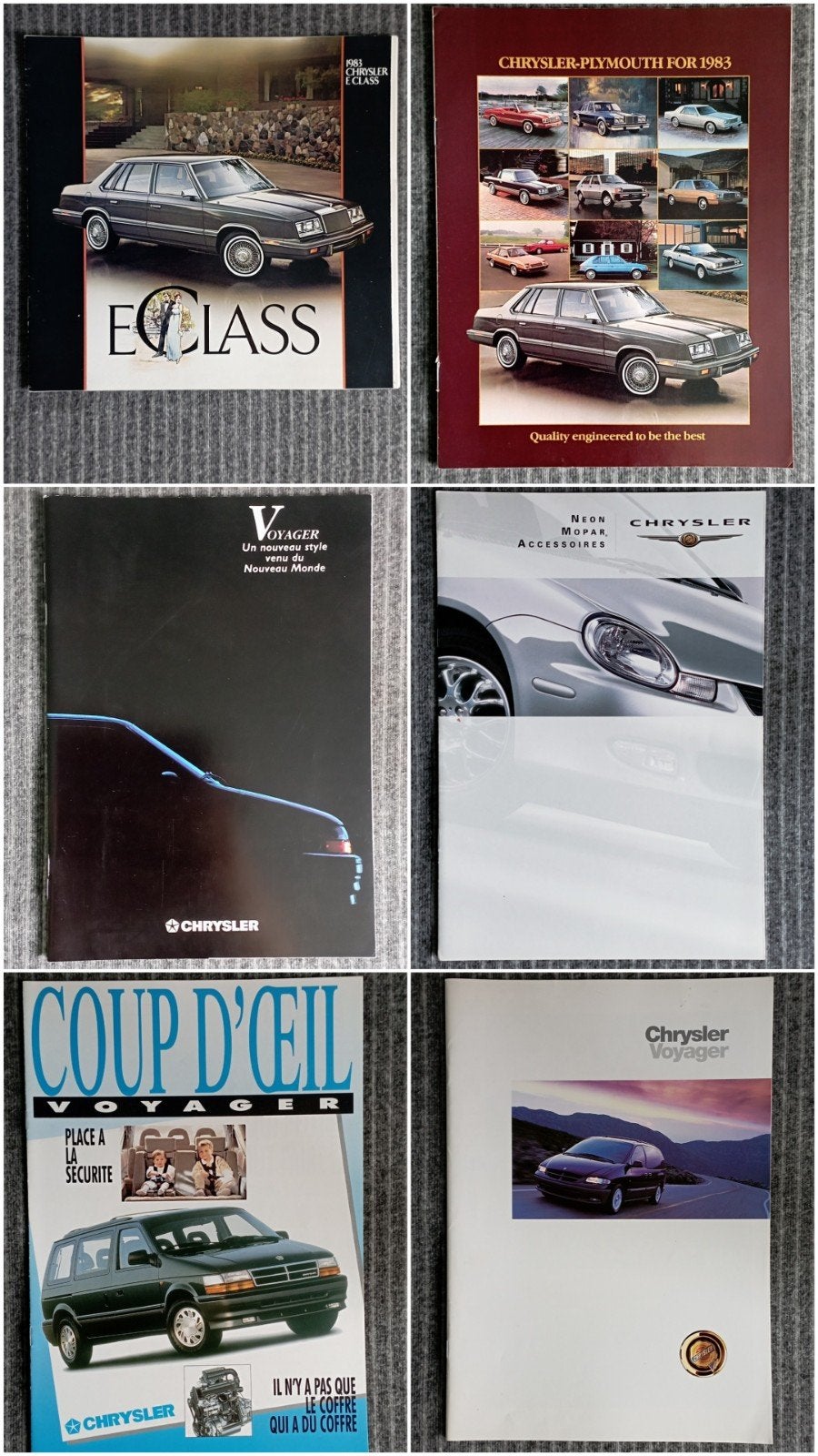 Brochures Chrysler, Enlèvement ou Envoi, Comme neuf, Autres marques