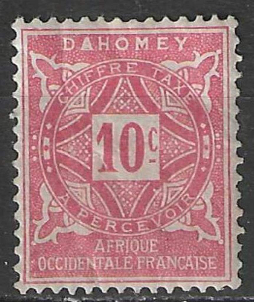 Dahomey 1914 - Yvert 10TX - Takszegel - 10 c. (PF), Verzenden, Postfris