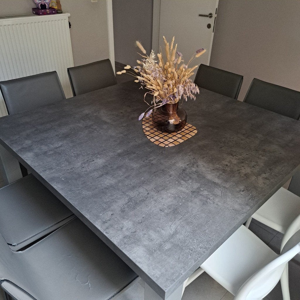 Tafel voor keuken/living, Huis en Inrichting, Ophalen, Kunststof, Gebruikt, Vierkant