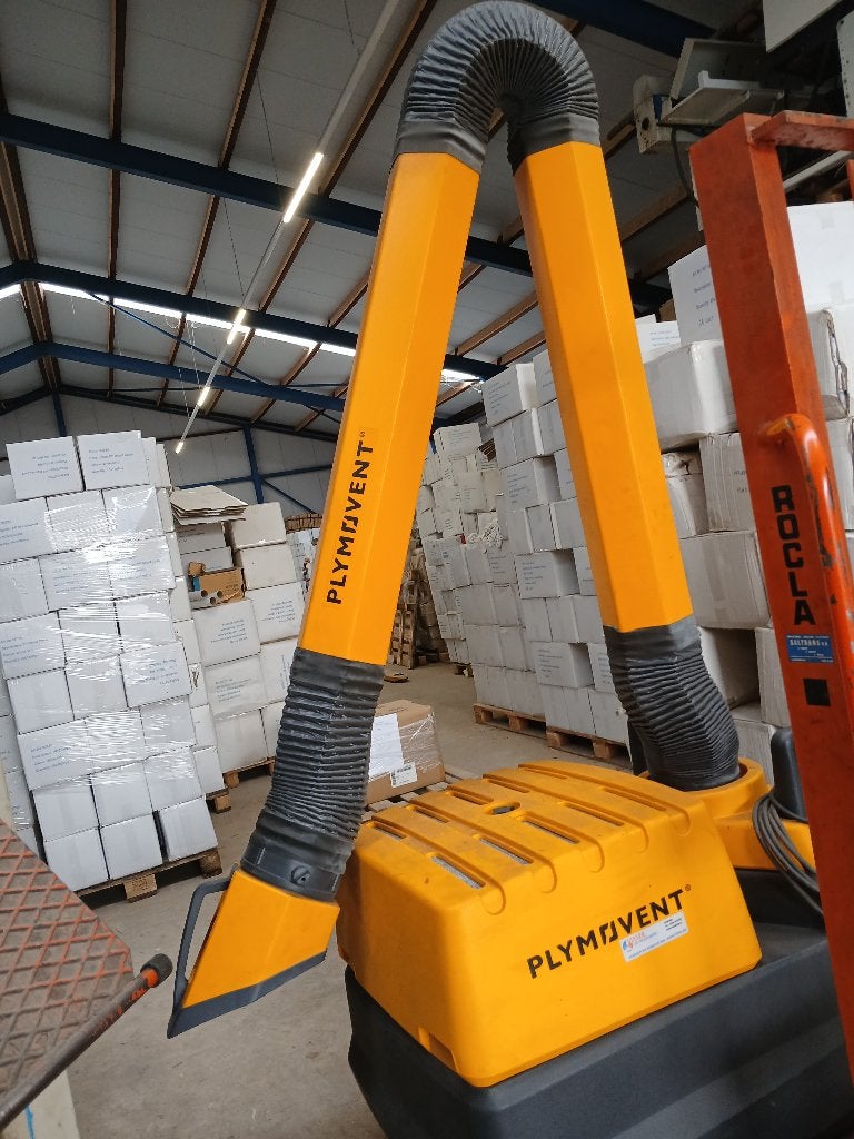 Lasdampafzuiger Plymovent 380volt met lange arm verrijdbaar, Ophalen of Verzenden, Gebruikt, Overige typen