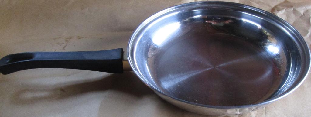 bakpan, stoofpan, kookpotten, Huis en Inrichting, Keuken | Potten en Pannen, Ophalen, Gebruikt, Inox, Koekenpan of Braadpan