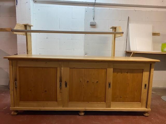 Grenen buffertkast, Huis en Inrichting, Ophalen, Met plank(en), Gebruikt, 100 tot 150 cm