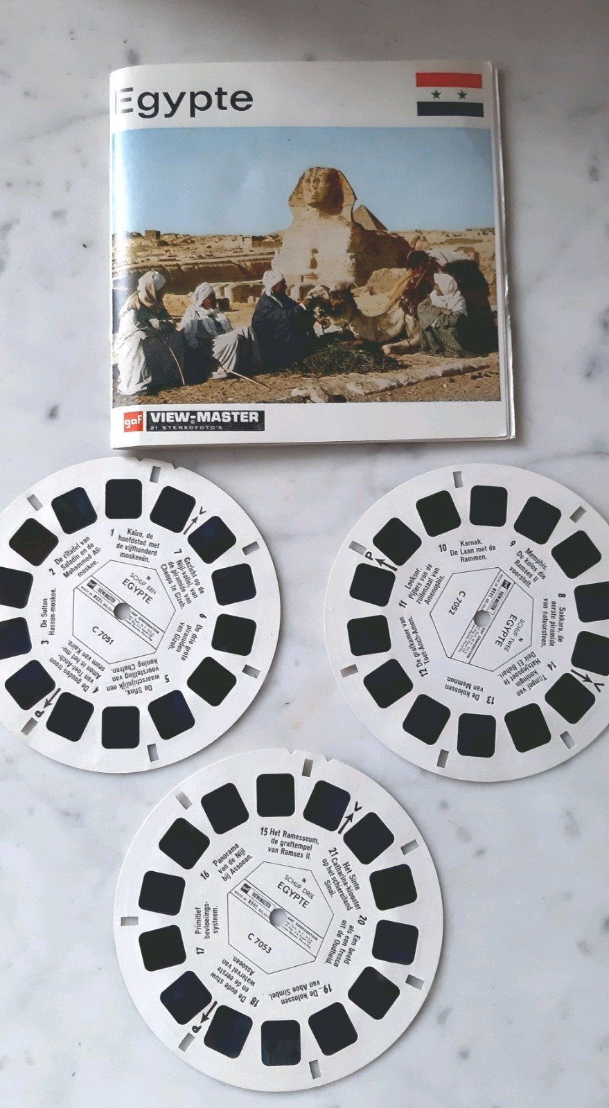 set 3 view master schijfjes,  EGYPTE, Ophalen of Verzenden