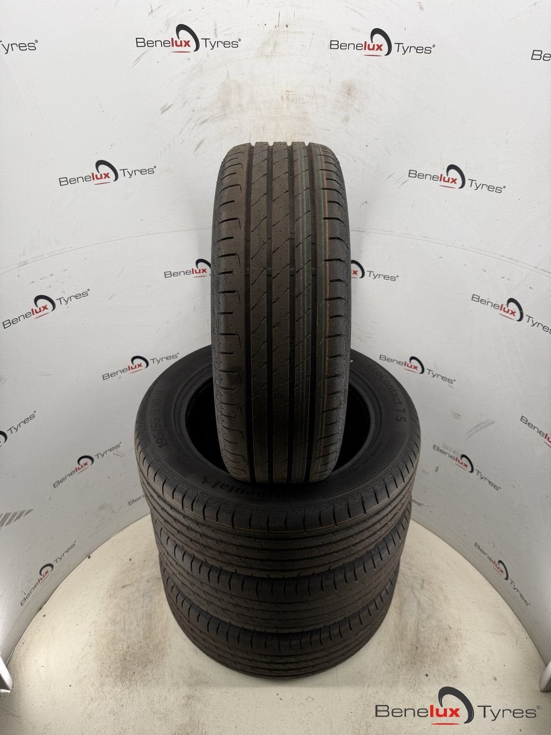 195/55R16 87H Continental ECO 195/55 R16 195/55/16 1955516, Gebruikt, -, Ophalen of Verzenden, Band(en)