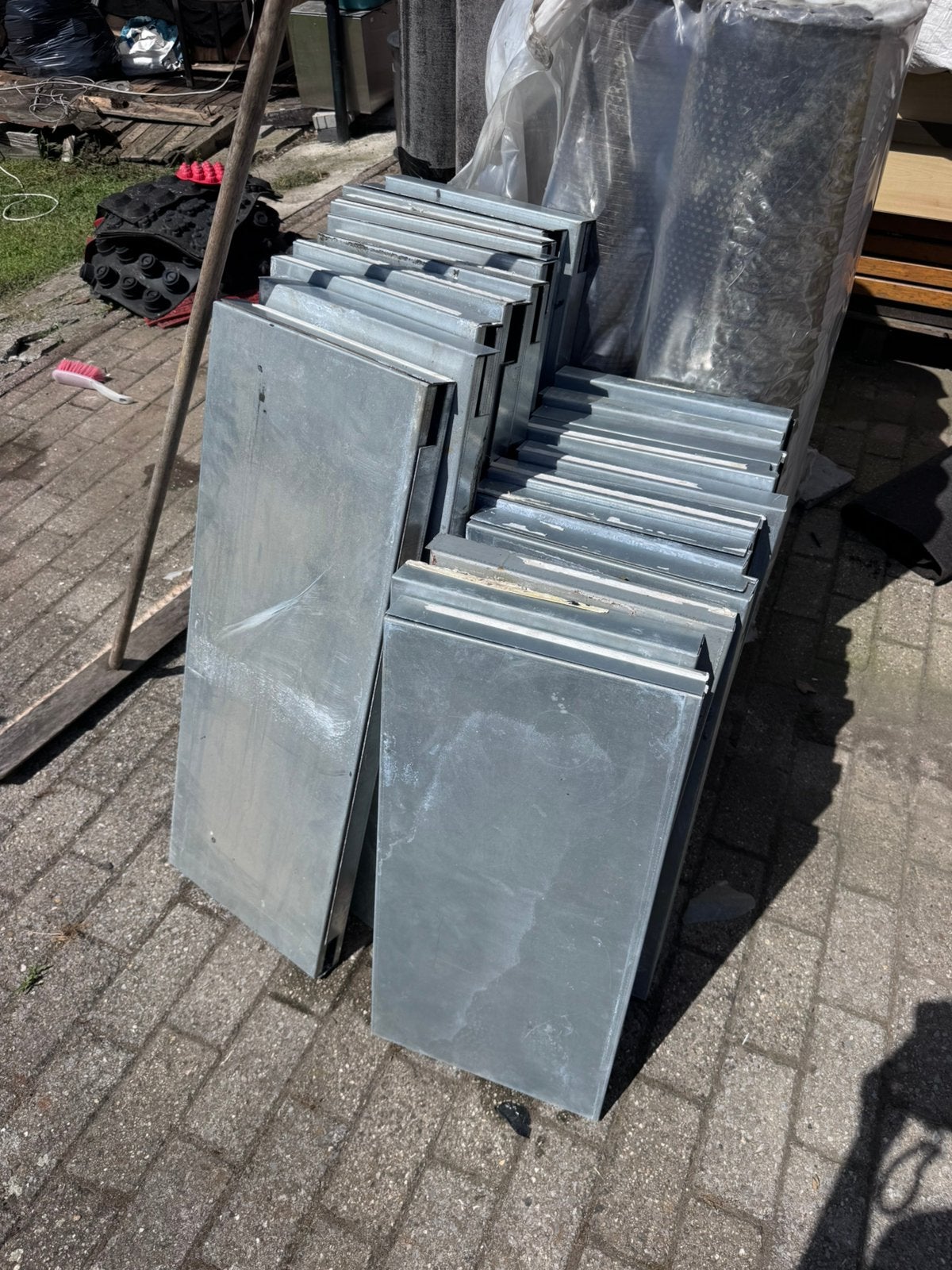 Zinkplaten/ aluminiumplaten €7/stuk, Doe-het-zelf en Bouw, Platen en Panelen, Ophalen, Zo goed als nieuw