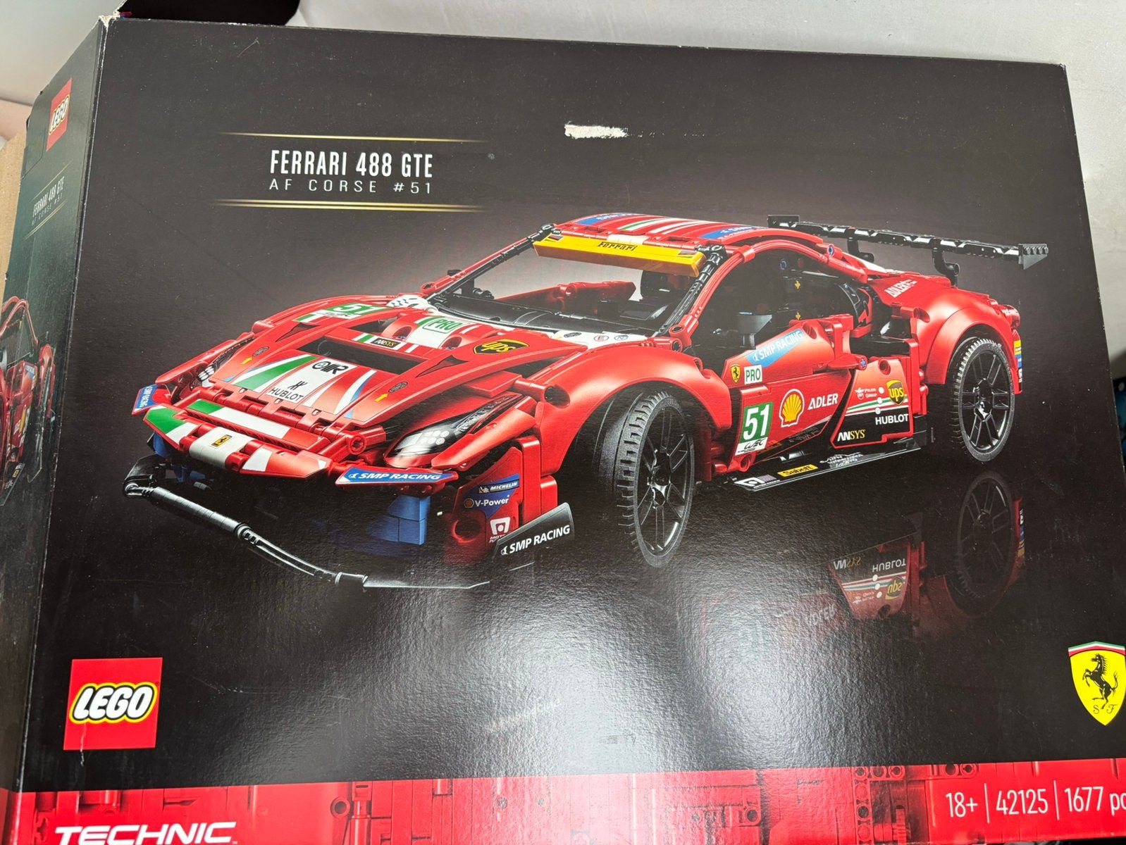 Lego Ferrari 488 GTE, Ophalen, Compleet, Lego, Zo goed als nieuw