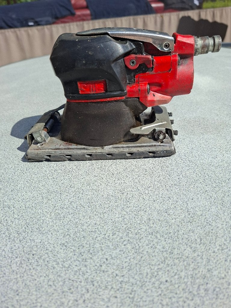 pneumatisch vlakschuurmachine, Bricolage & Construction, Outillage | Ponceuses, Enlèvement, Utilisé, Ponceuse orbitale