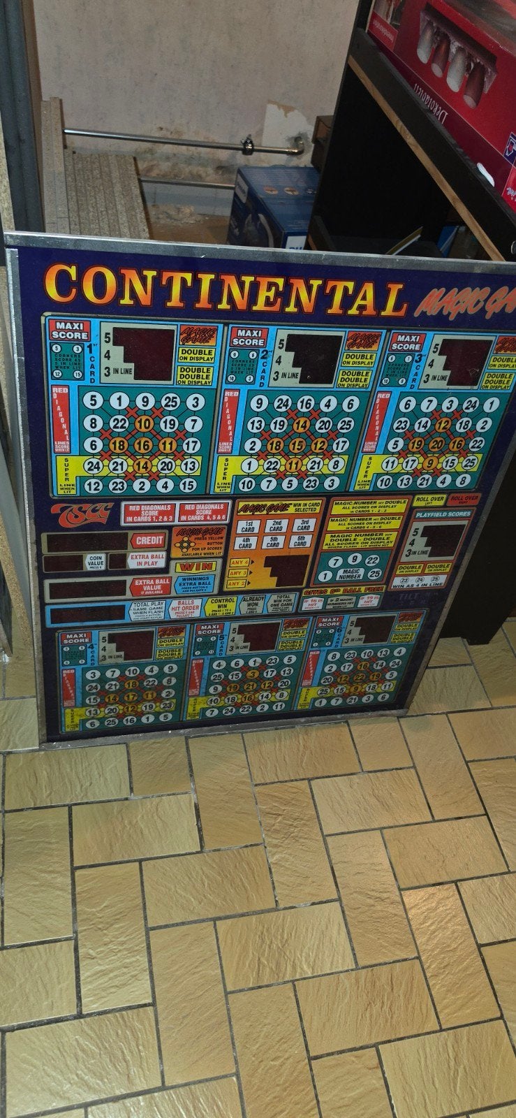 Glaspaneel van bingo, Verzamelen, Ophalen