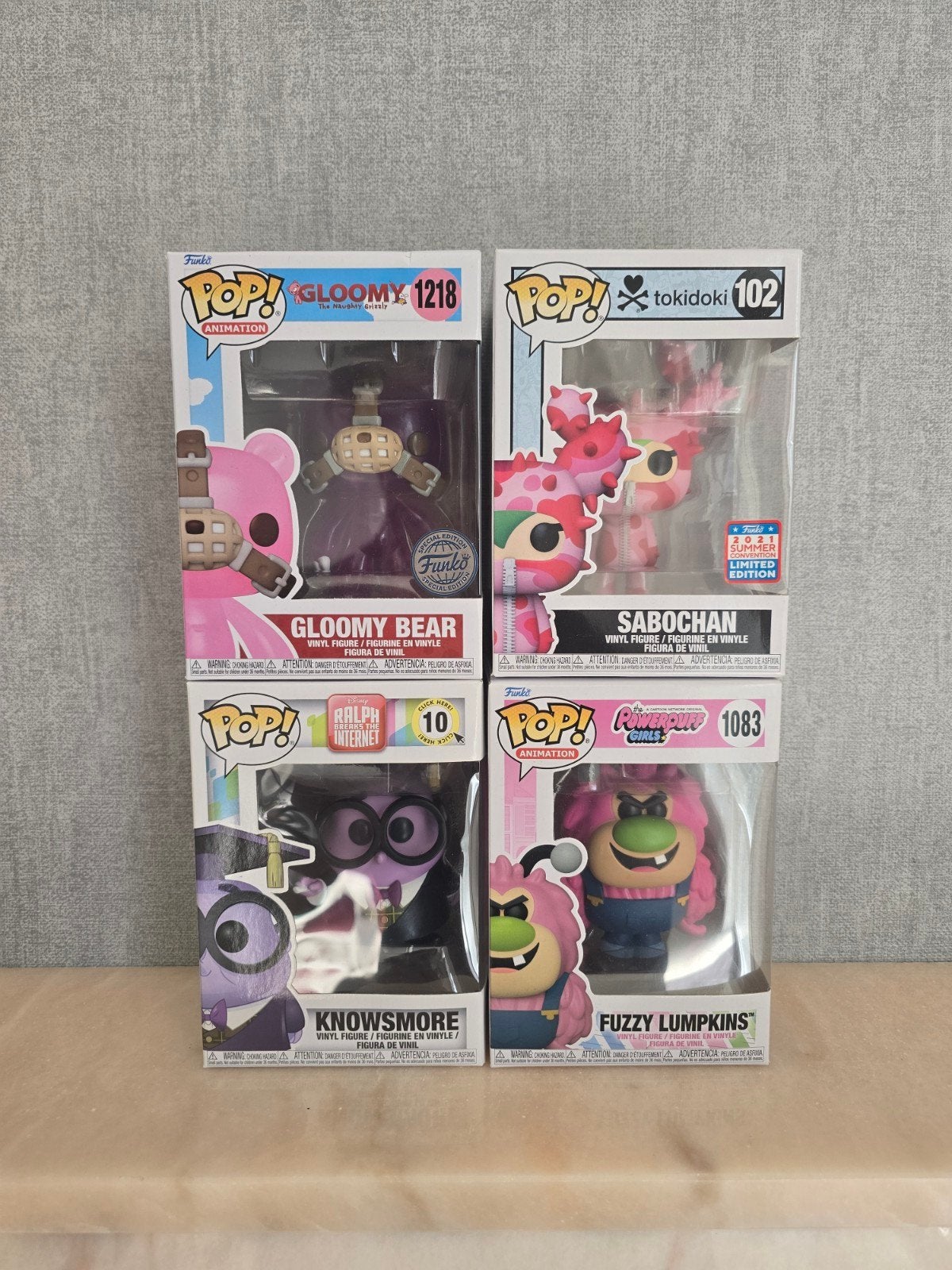 Set 4 Funko pop - Gloomy, Tokidoki, Disney en Powerpuff girl, Ophalen of Verzenden, Zo goed als nieuw