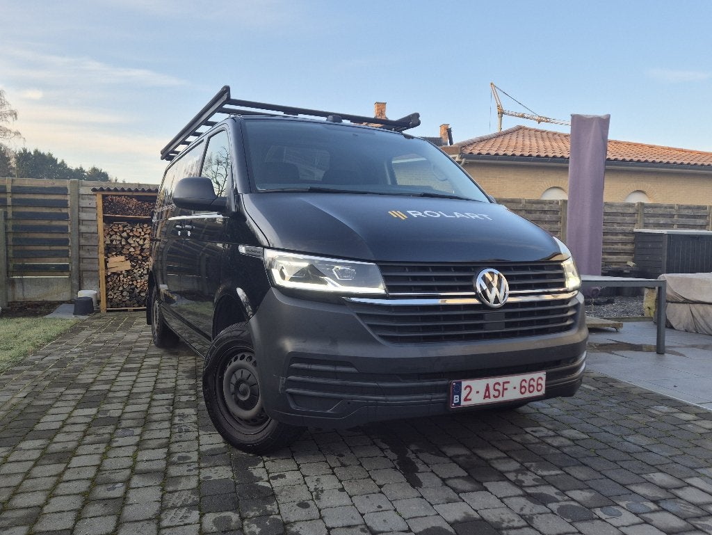Volkswagen Transporter T6.1 2.0 TDI DSG, Auto's, Automaat, Volkswagen, Zwart, Bedrijf