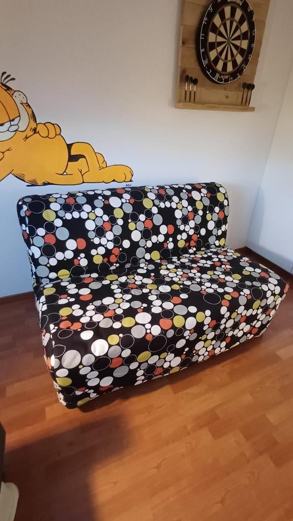 Handig zetelbed, Zo goed als nieuw, Twijfelaar, 140 cm, 190 cm of minder